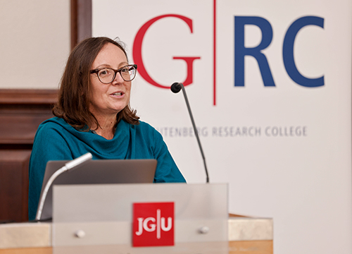 Paola Arlotta at the Gutenberg Research Award ceremony (photo: Stefan F. Sämmer)